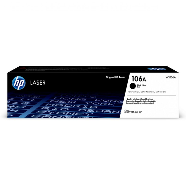 HP 106A Black Original Laser Toner Cartridge tonerová náplň 1 kusů