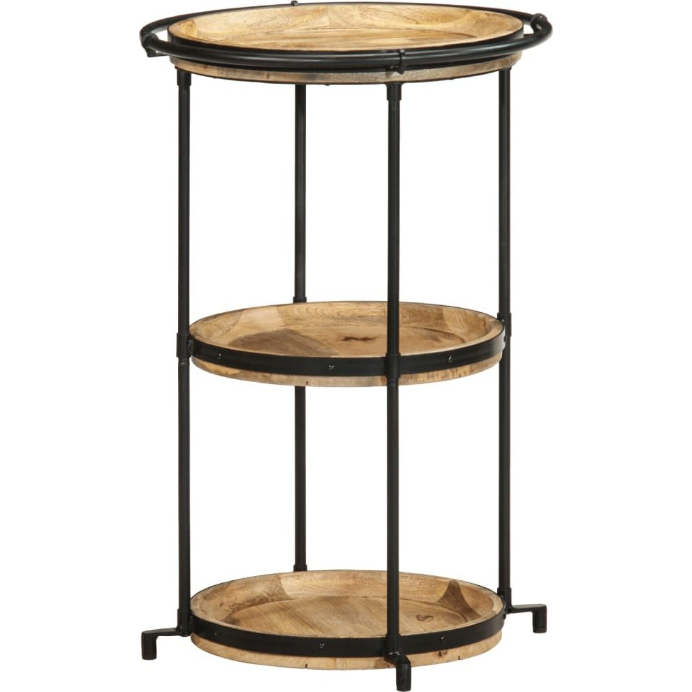 tömör mangófa kisasztal Ø55x83 cm (4013509)