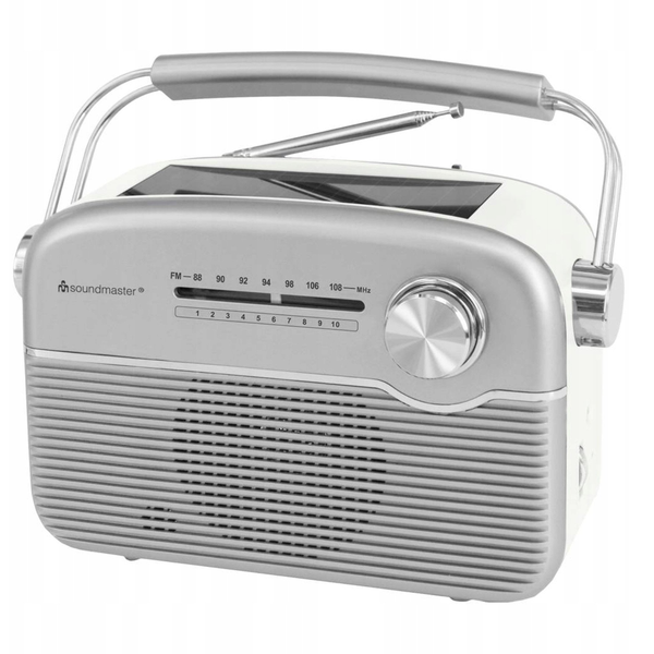 soundmaster TR480SI Akkus rádió URH URH Napelem Ezüst