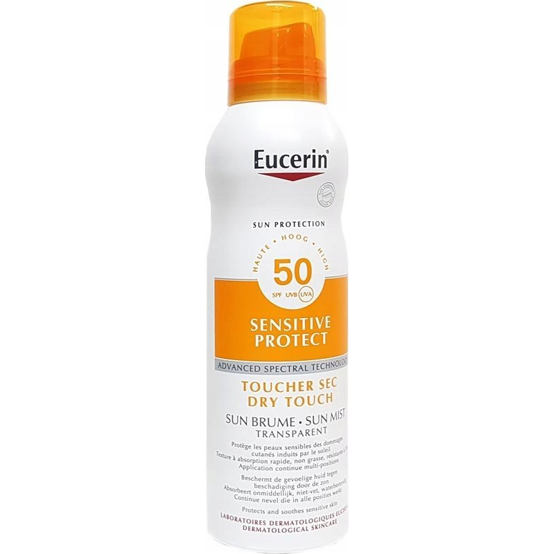 Eucerin Sun Sensitive Protect SPF 50 Toucher Sec Brume Transparent 200 ml (4005800126253)