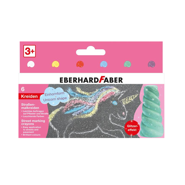 Eberhard-Faber Unikornis aszfaltkréta készlet (6 db/doboz)