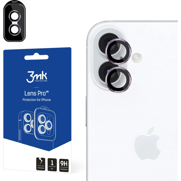 3mk Kameralencse védőfólia Pro Rózsaszín Apple iPhone 16/16 Plus