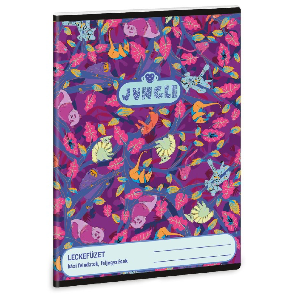 Ars Una Jungle 38 lapos A5 leckefüzet - Mintás (50842599)