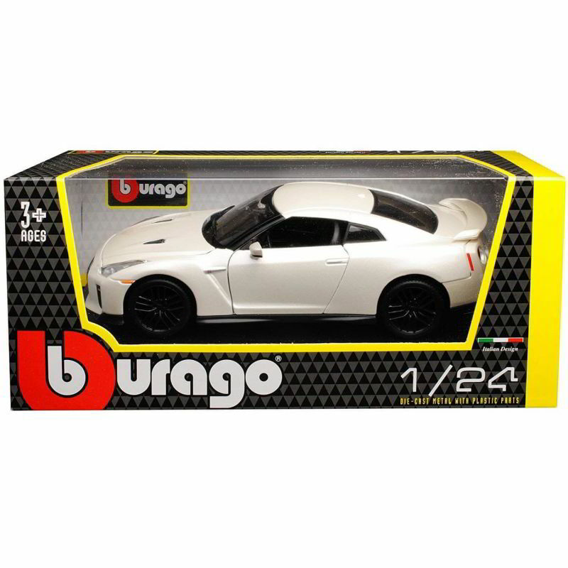 Bburago Nissan GT-R 2017 autó fém modell - (1:24) (18-21082)