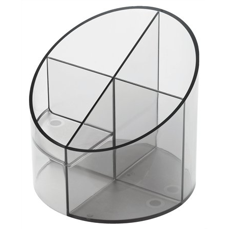 Helit Economy kerek írószertartó - Füstszínű (H6390208)