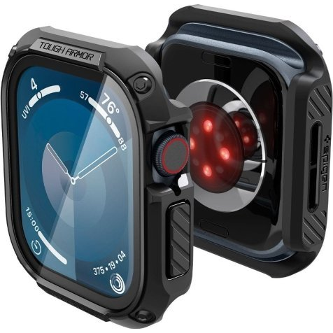 Pouzdro 360° + sklo SPIGEN Tough Armor černé pro Apple Watch series 10 46