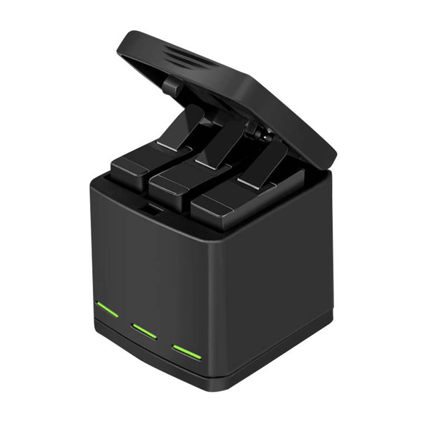 Trojkanálová nabíjačka Box GoPro Hero + 2 batérie Telesin
