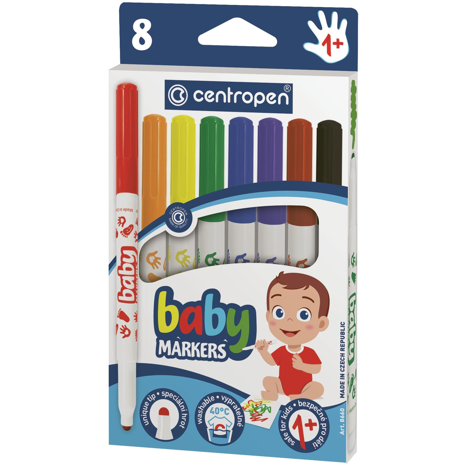 Centropen Baby 8660 marker, 8 db (8595013646762)