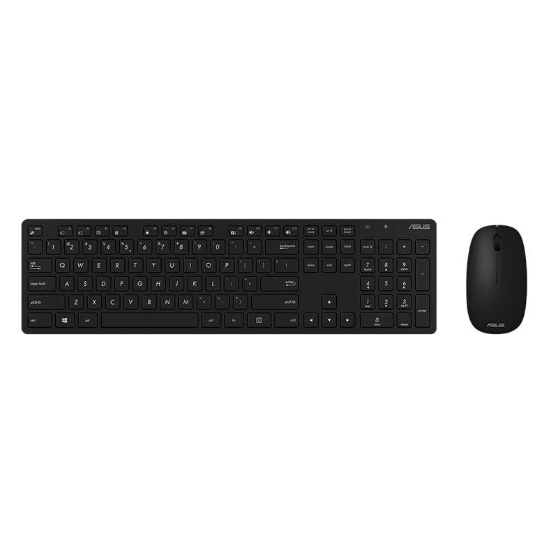 Asus W5000 Wireless Billentyűzet + Egér US - Fekete (90XB0430-BKM3K0)