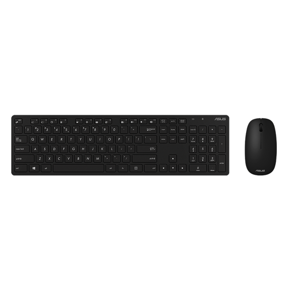 Asus W5000 Wireless Billentyűzet + Egér US - Fekete
