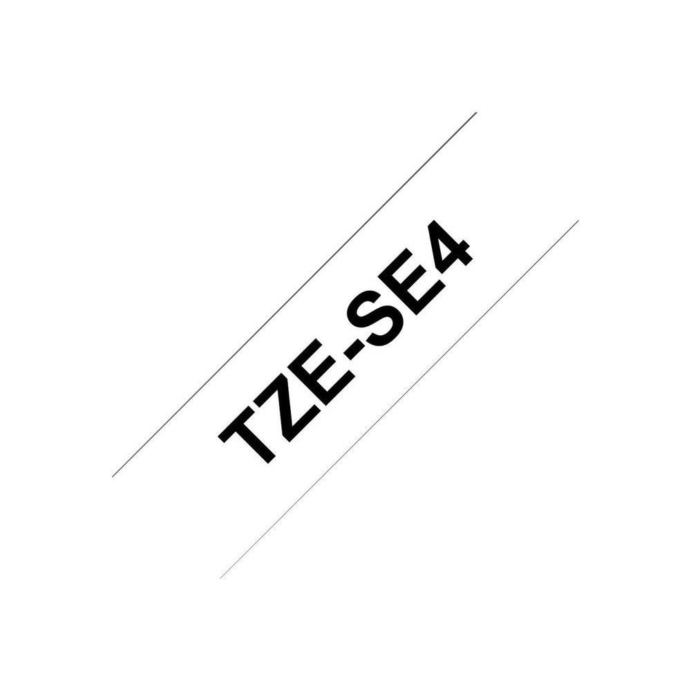 Brother security tape TZe-SE4 - Black on white (TZESE4)