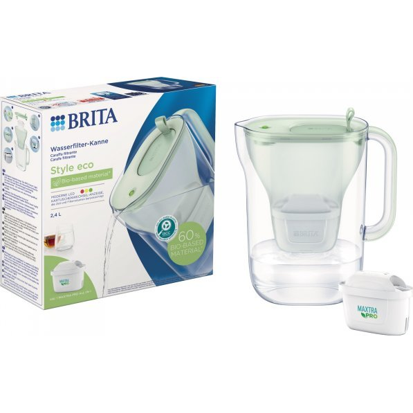 Brita 1052237 vandfilter Kande vandfilter 2,4 L Grøn, Transparent
