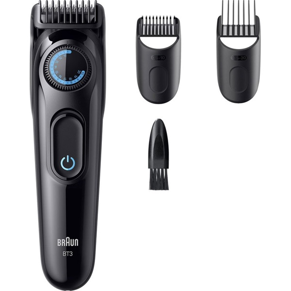 Braun BeardTrimmer 3 80789791 skæg trimmer Vekselstrøm/batteri 20 2 cm Sort