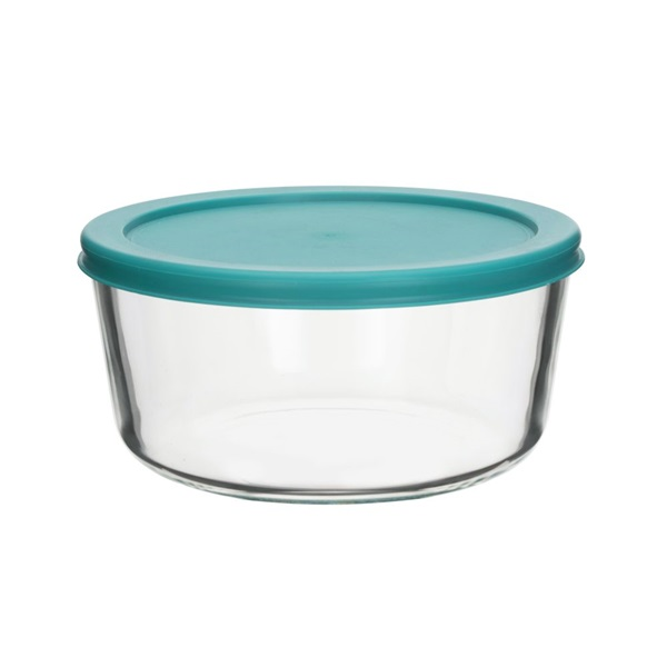 TOO üveg kerek ételtároló, műanyag tetővel 1652 ml-es (KT-93) (KT-93)
