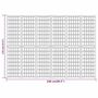 6 paneles fekete japán stílusú összecsukható paraván 240x170 cm