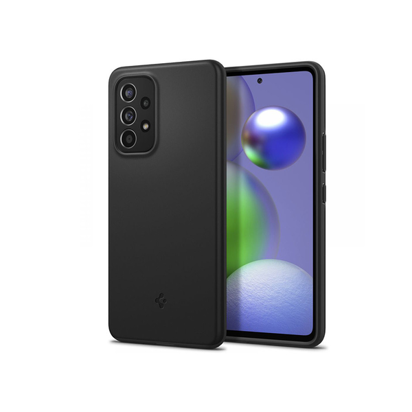 Samsung A536U Galaxy A53 5G ütésálló hátlap - Spigen Thin Fit - fekete