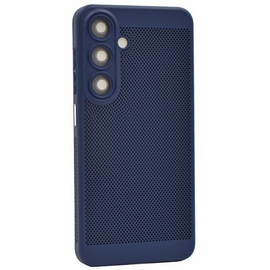 Gigapack Samsung Galaxy A15 5G (SM-A156) légáteresztő, lyukacsos műanyag tok sötétkék (GP-151551) (GP-151551)