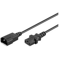 ACT AK5029 cabluri de alimentare Negru 0,6 m Conector C13 Conector C14