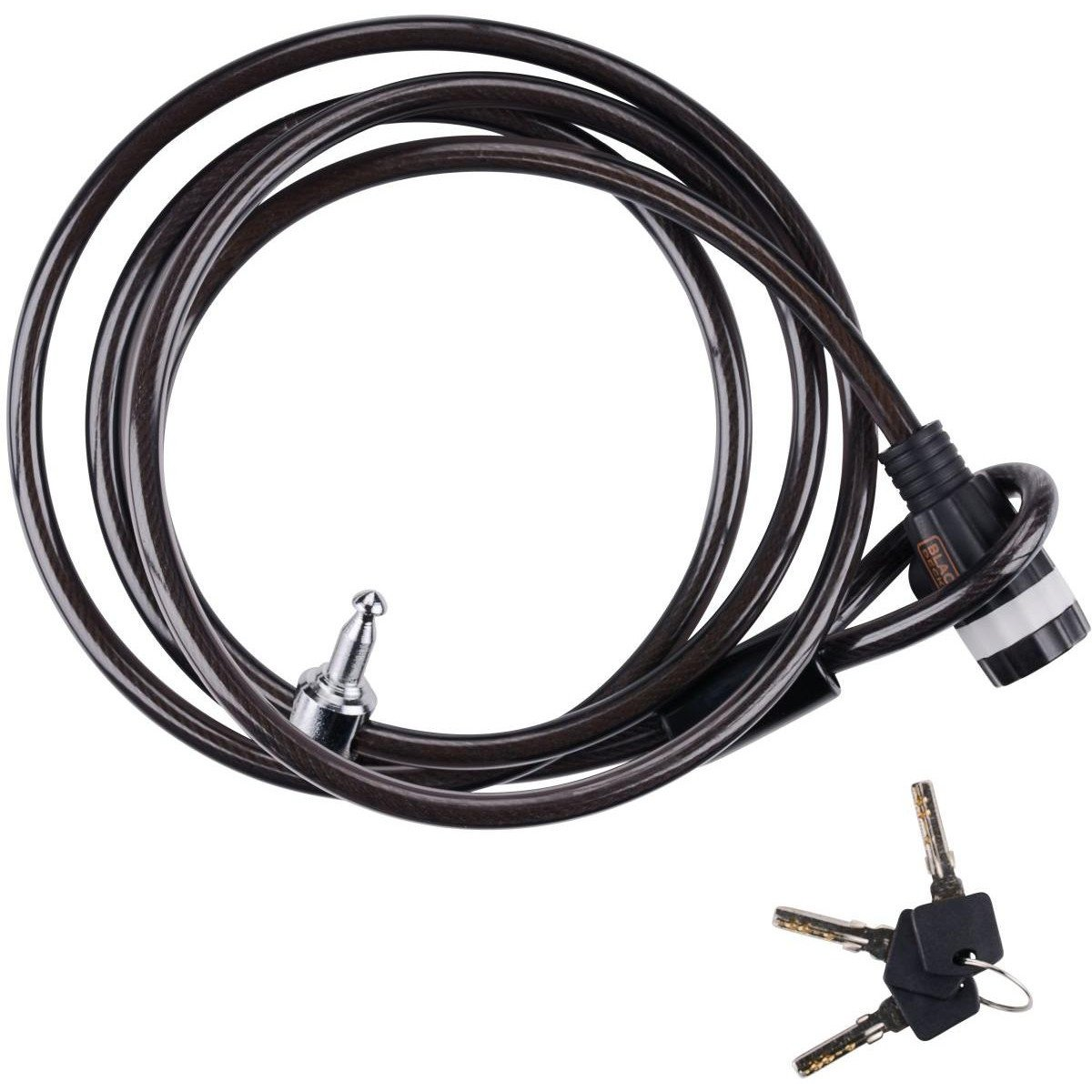 BLACK+DECKER Kerékpár zár kábel Ø1x240cm, 500g, 3 kulcs (BXCHBL7005) (DBKF-XEH25223393)