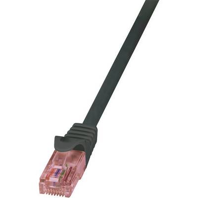 Patchcord U/UTP 6 LogiLink 0,5 m černý