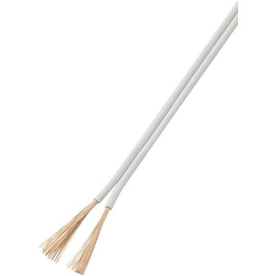 Litze huzal 2 x 1 mm2, fehér, TRU COMPONENTS 93030c536 50 m (93030c536)