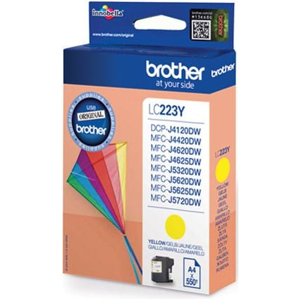 Brother LC223YBP cartuccia d'inchiostro 1 pz Originale Giallo