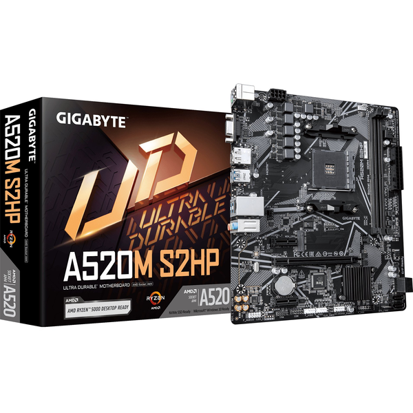 GIGABYTE A520M S2HP bundkort AMD A520 Stik AM4 micro ATX