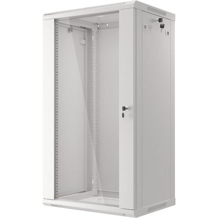 Dulap metalic montat pe perete din pachet demontabil, Lanberg, 22U, 600x450mm, gri