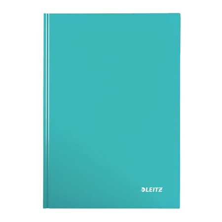 Leitz WOW Office Notebook, A4, твърди корици, 80 страници, математика, метален тюркоаз