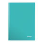 Leitz WOW Office Notebook, A4, твърди корици, 80 страници, математика, метален тюркоаз