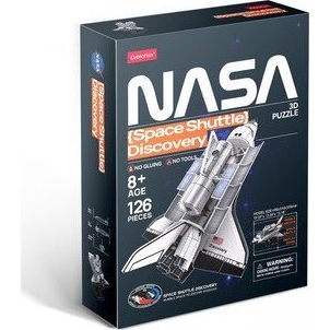 CUBICFUN 3D puzzle játék 126 darabos Discovery űrsikló 3D puzzle
