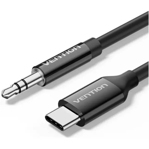 Adaptér USB-C na 3,5 mm audio, 1,5 m, Hi-Fi, Vention BIFBF černý