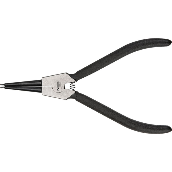 NEO 01-087 Zégergyűrű Fogó 180mm, Külső, Egyenes, Crmo, 19 - 60mm, Csúcs Diameter 1,8 - 2,5mm