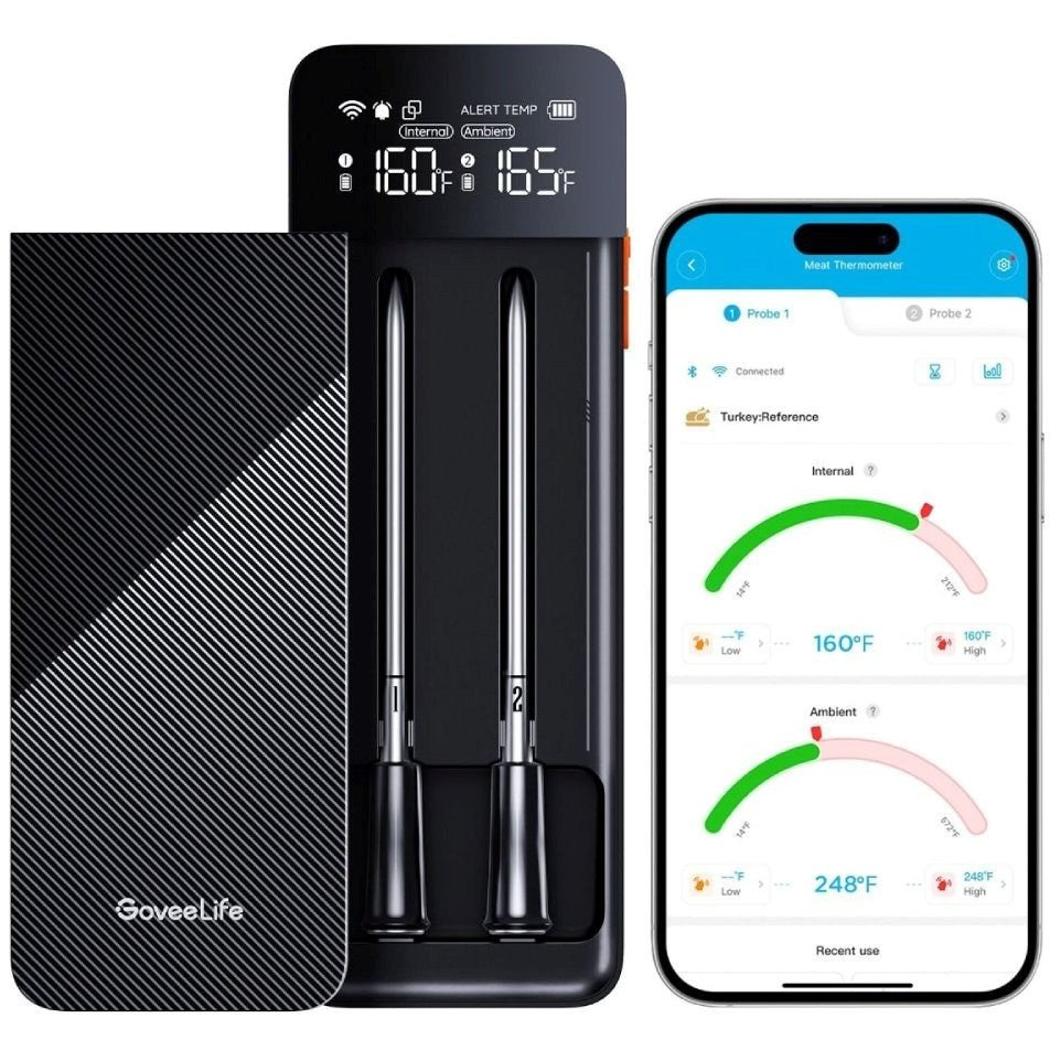 GOVEE Smart vezeték nélküli húshőmérő 2 szondával B5192011 (B5192011)