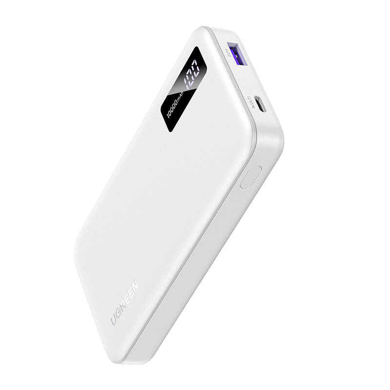 Ugreen PB311 Powerbank USB + USB-C / 10000mAh 20W PD - Fehér (35577)