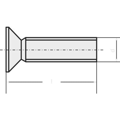 Toolcraft süllyesztett fejű, PH kereszthornyú csavar, horganyzott acél, M4 x 10 mm, DIN 965, 100 db 521738 (194640)