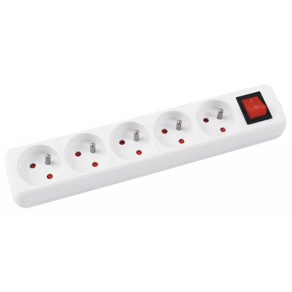 Listwa zasilająca Office Products przeciwprzepięciowa 5 gniazd 5 m biała (13115541-14)