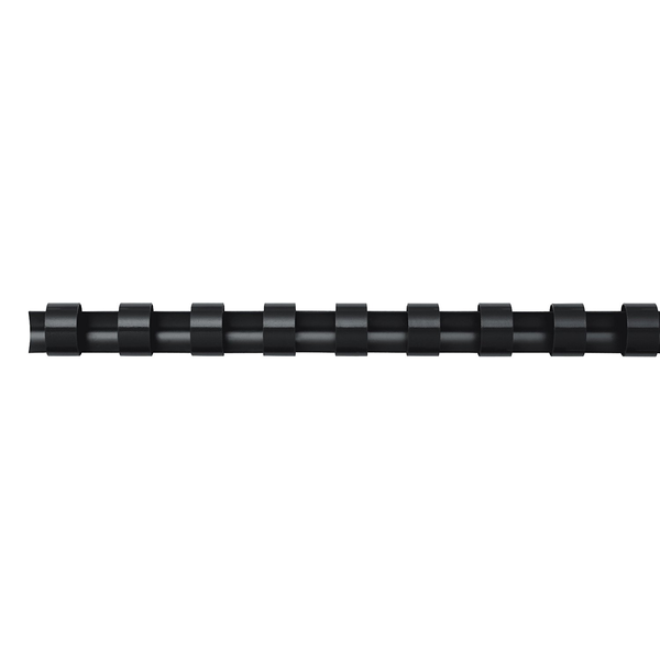 Fellowes Plastikbinderücken 8mm  schwarz   25PK