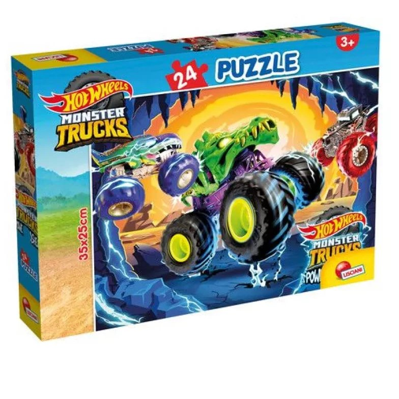 Hot Wheels Monster trucks 24db-os puzzle 35x25cm - Lisciani (304-109647)