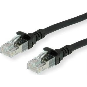 ROLINE Patchkabel Cat.6 S/FTP (PiMF), Component Level, LSOH, schwarz, 1 m