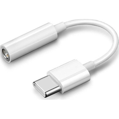 Adapter USB USB-C - Jack 3.5mm Biały  (30422)