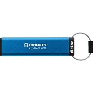 Pen Drive 64GB Kingston IronKey Keypad 200 USB 3.2 Gen 1 (IKKP200/64GB)