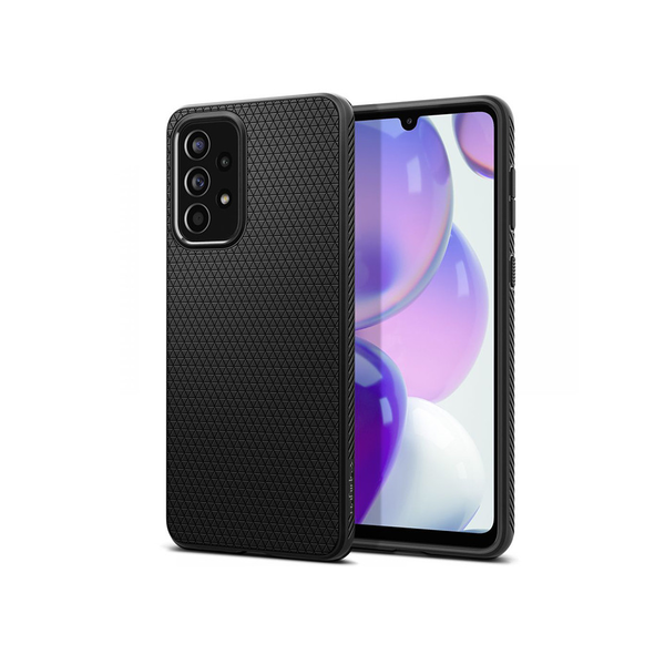 Samsung A336B Galaxy A33 5G ütésálló hátlap - Spigen Liquid Air - fekete