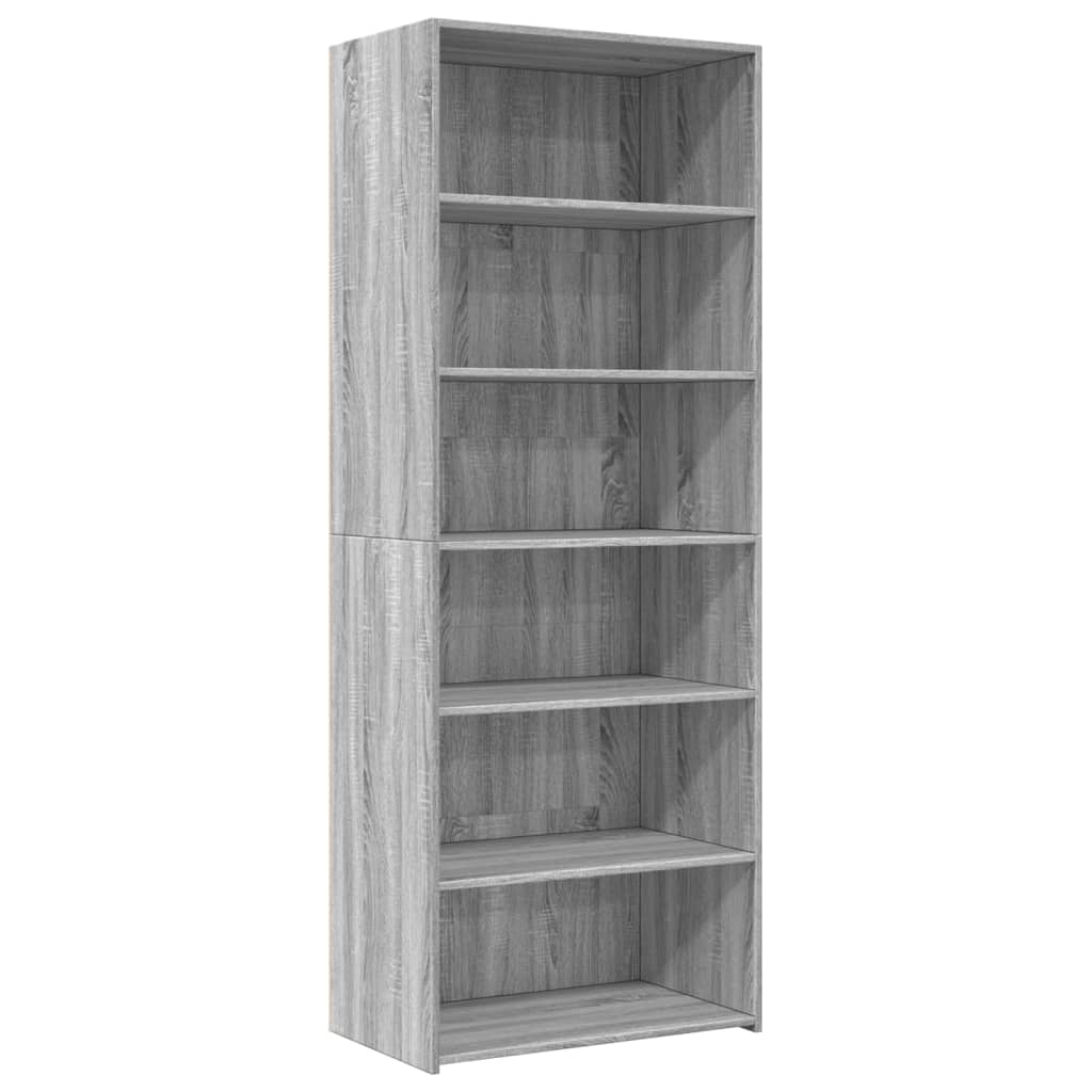 szürke sonoma színű szerelt fa magasszekrény 70 x 41 x 185 cm (3281692)