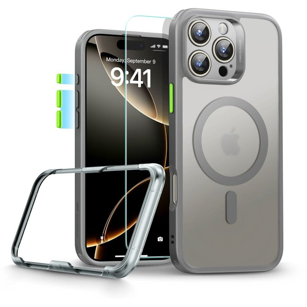 ESR CLASSIC PRO SET HALOLOCK ZA MAGSAFE ZA IPHONE 16 PRO MAX OVITEK SIVA