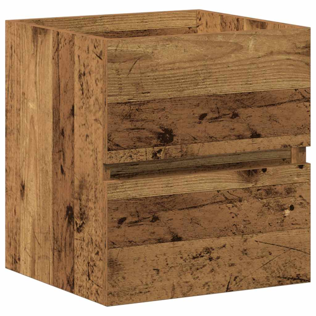 antik fa szerelt fa mosdószekrény 41x38,5x45 cm (862539)