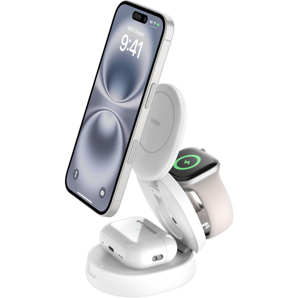 Belkin indukční nabíječka pro MagSafe iPhone Apple Watch AirPods, Qi2 15W