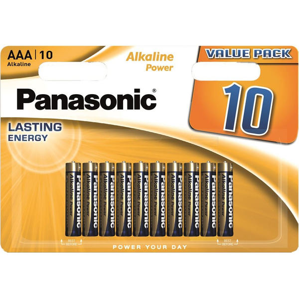 Panasonic 1.5V Alkáli AAA ceruza elem Alkaline Power (10db / csomag) (LR03APB/10BW)