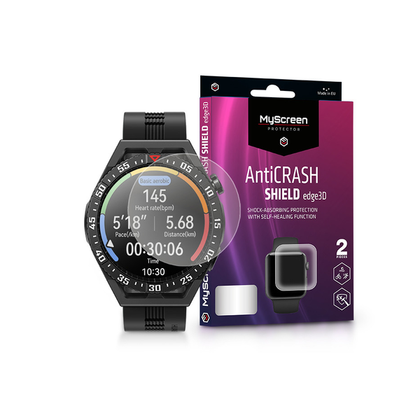 Huawei Watch GT 3 SE удароустойчив скрийн протектор - MyScreen Protector AntiCrash Shield Edge3D - 2 бр./оп. - прозрачен (LA-2303)