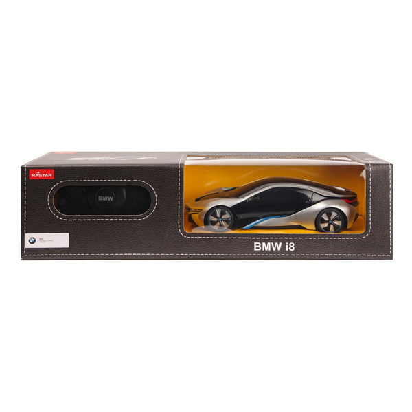 REMOTE CONTROL CAR BMW I8 SILVER SCALE 1 TO 24